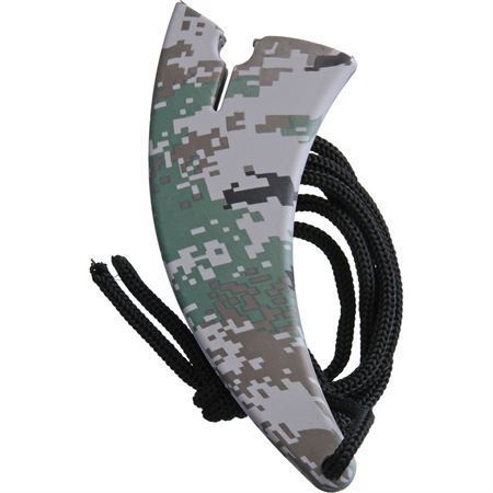 Miscellaneous 4372 Digi Camo Neck Knife with Camo Finger Grooved Nylon Handle