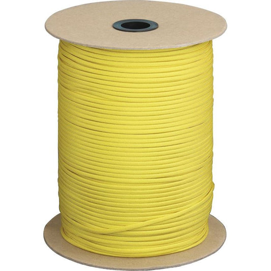 Parachute Cords 108S Yellow Nylon Construction 1,000 ft. Length Parachute Cord