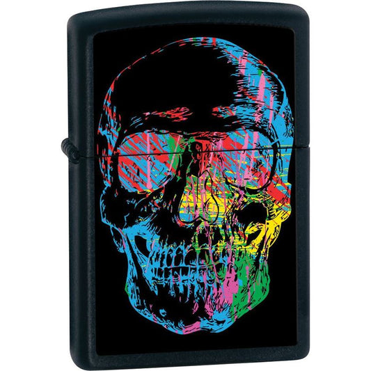 Zippo 28042 Zippo Skull Black Matte Lighter