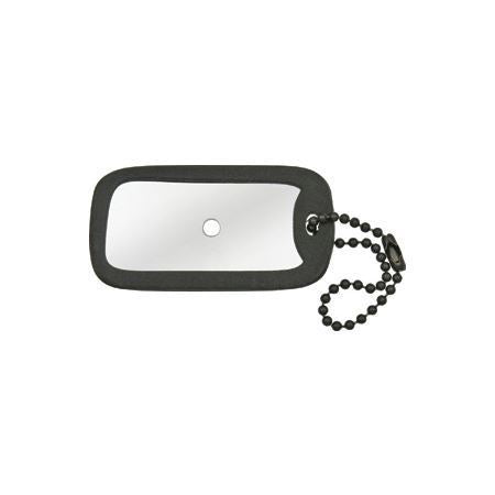 TOPS SME05 Highly Reflective Signal Mirror Black Bead Keychain