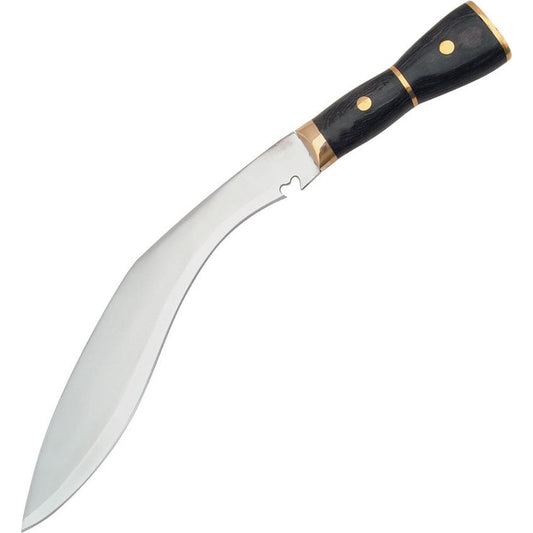 Pakistan 324717 Kukri Knife with Black Laminated Wood Handle