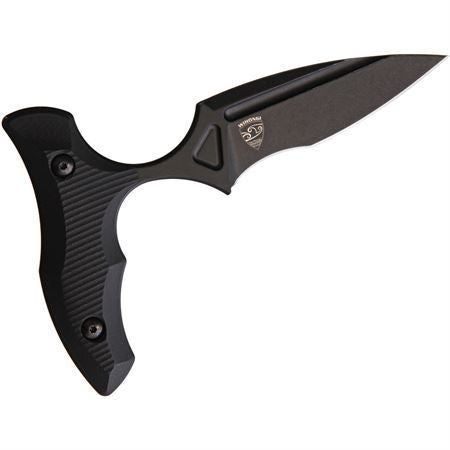 Bastinelli 219 MANAIA Push Dagger Fixed Blade Knife Black Handles