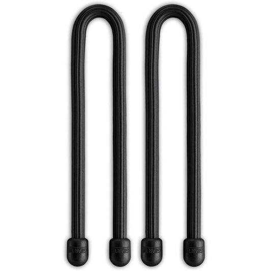 Nite-Ize NIGT6-2PK-01 Black 6" 2 Pack Pack Size Gear Tie Reusable Rubber Twist Tie