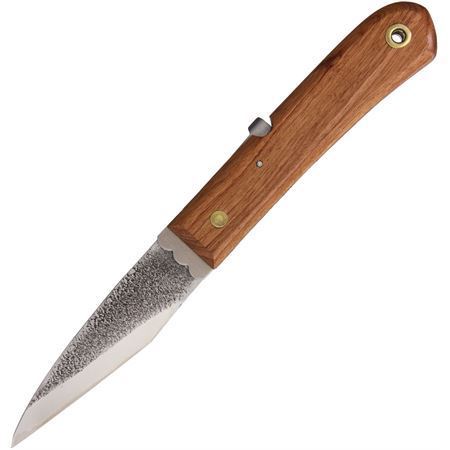 Mikihisa 110 Double Bevel Moroha Folder Knife with Japanese Cherry Wood Handle