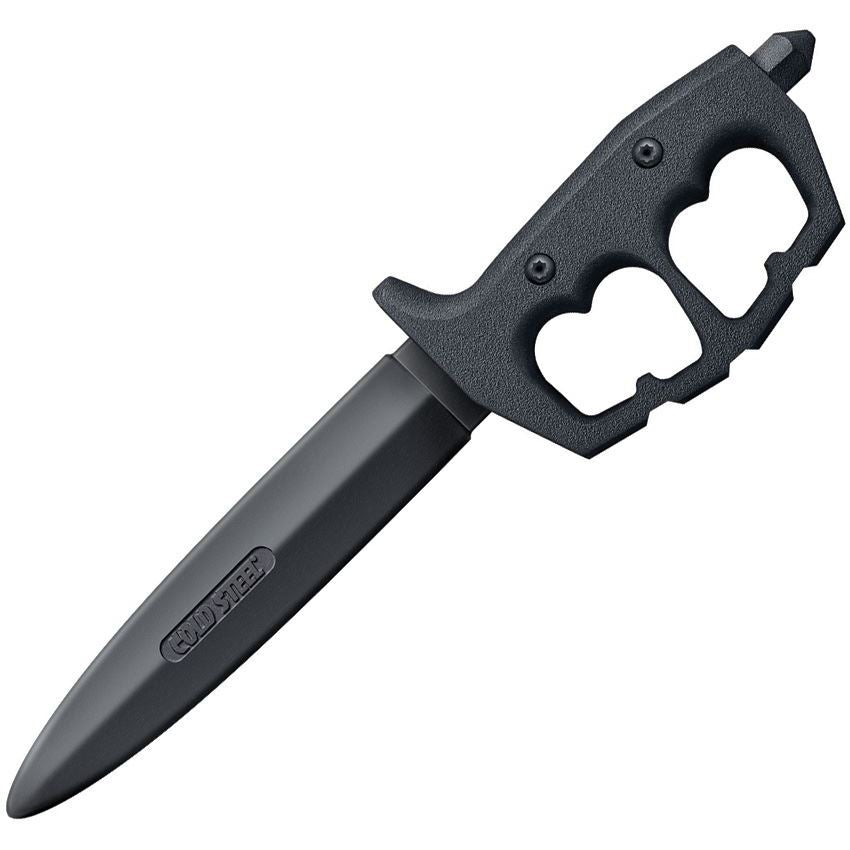 Cold Steel 92R80NTP Trench Trainer Knife Black Santoprene Rubber Construction