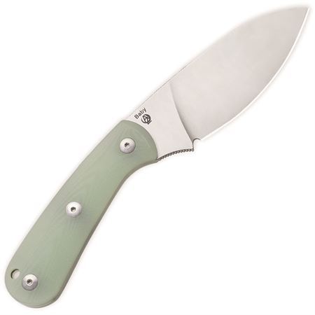 Kizer 1044C2 Baby Fixed Blade Jade G10