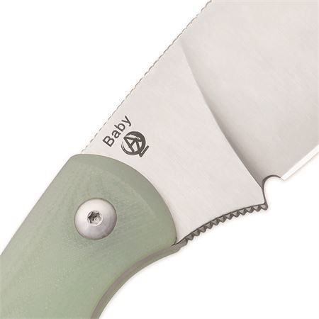 Kizer 1044C2 Baby Fixed Blade Jade G10