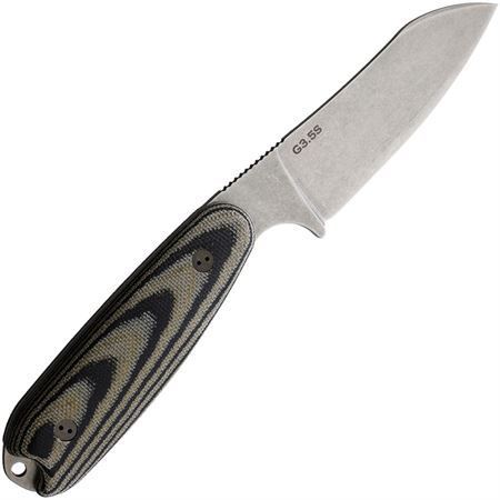 Bradford  35SF109 BRAD35SF109 Guardian 3.5 Stonewash Fixed Blade Knife Camo Handles