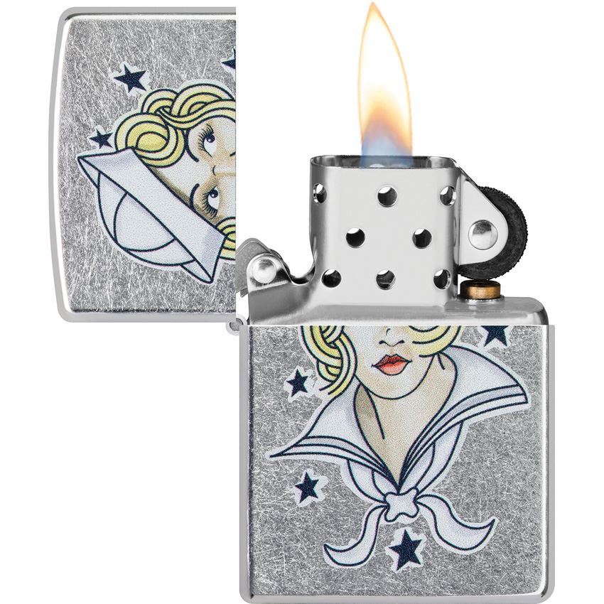 Zippo 71872 Sailor Girl Tattoo Lighter