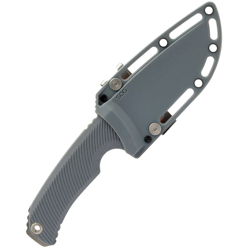 SOG 17060243 Tellus Stonewash Fixed Blade Knife Wolf Gray Handles