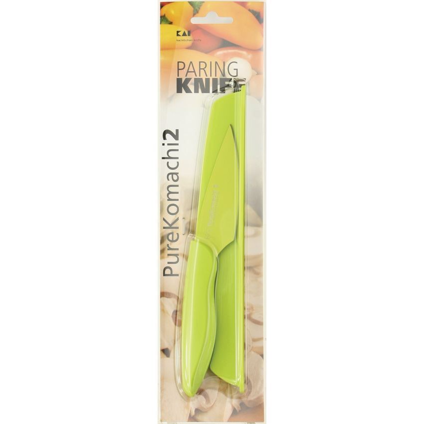 Kai 5068 Paring Green Knife Green Handles