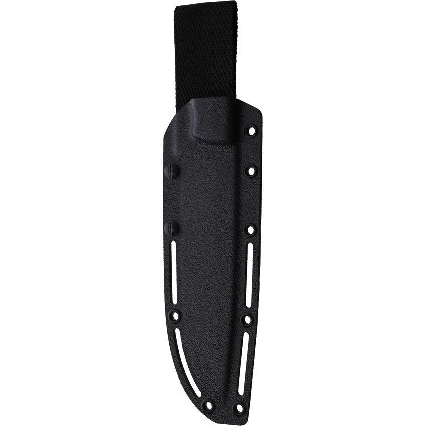 ZA-PAS 33 Expandable Black Fixed Blade Knife Black Handles