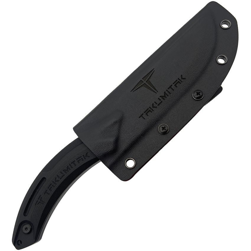 Takumitak 207BK TKF207BK Hunter Black Fixed Blade Knife Black Handles