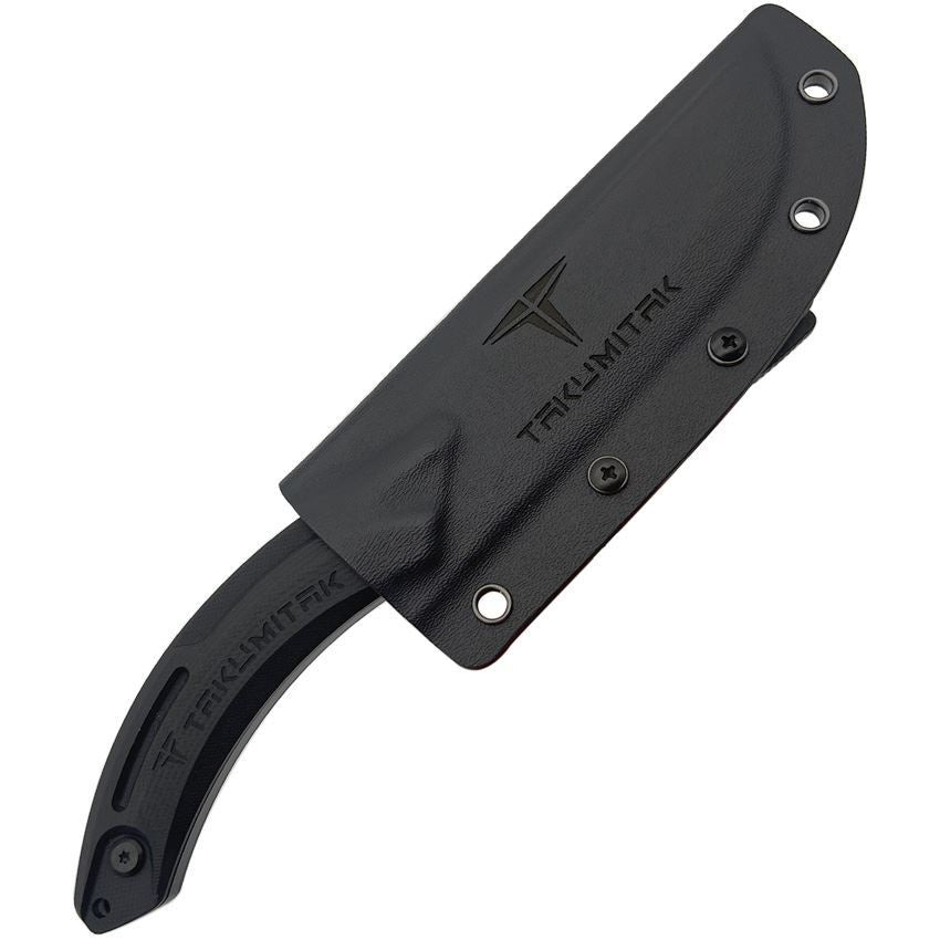 Takumitak 207SL Hunter Satin Fixed Blade Knife Black Handles