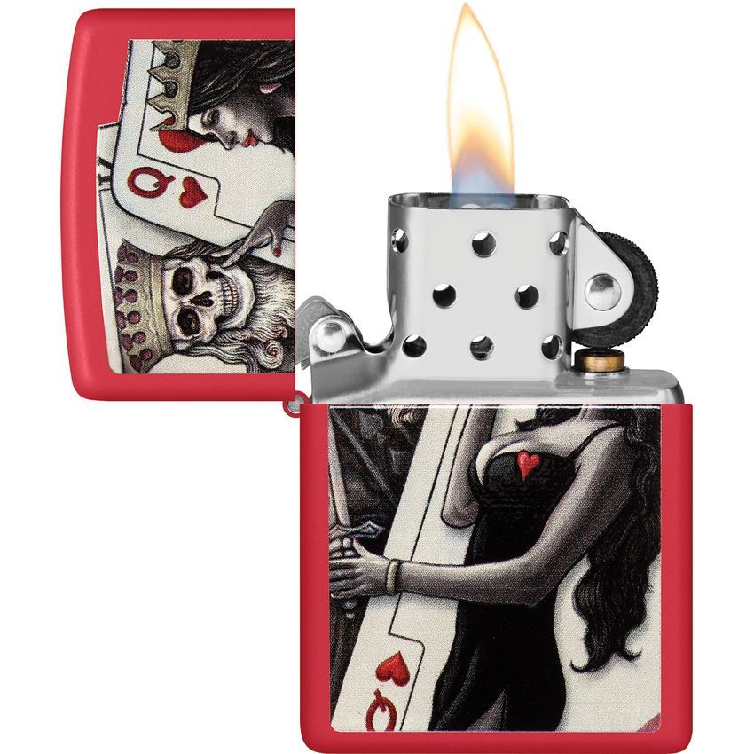 Zippo 53301 Skull King Queen Design