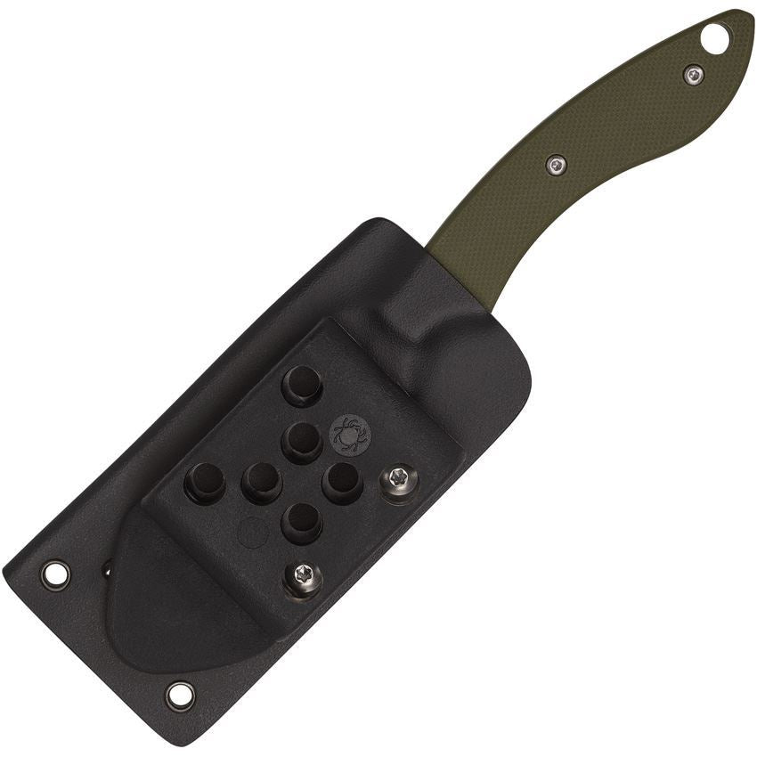 Spyderco FB49GPOD Stok Bowie Satin Fixed Blade Knife OD Green G10 Handles