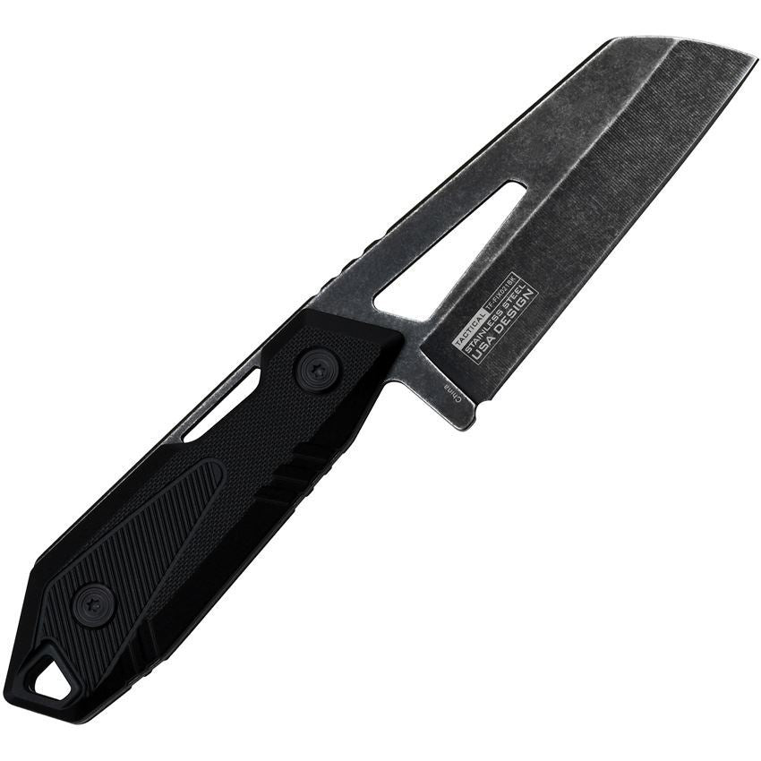 Tac Force FIX021BK Tac Force Black Fixed Blade Knife Black Handles