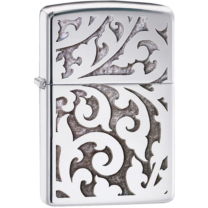 Zippo 28530 Zippo Filigree with High Polish Chrome Finish