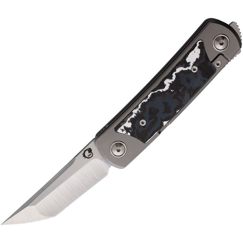 Yan EMWWSFCF EMW Fat Carbon Fiber Folding Knife Carbon Fiber Handles