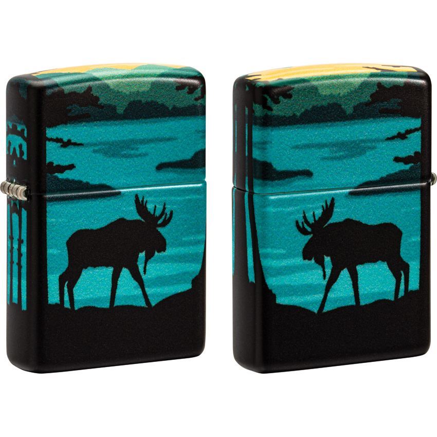 Zippo 70149 Moose Landscape Lighter