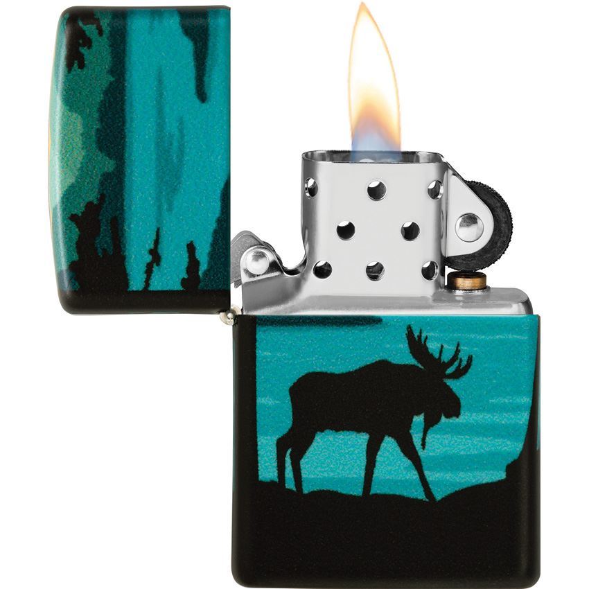 Zippo 70149 Moose Landscape Lighter