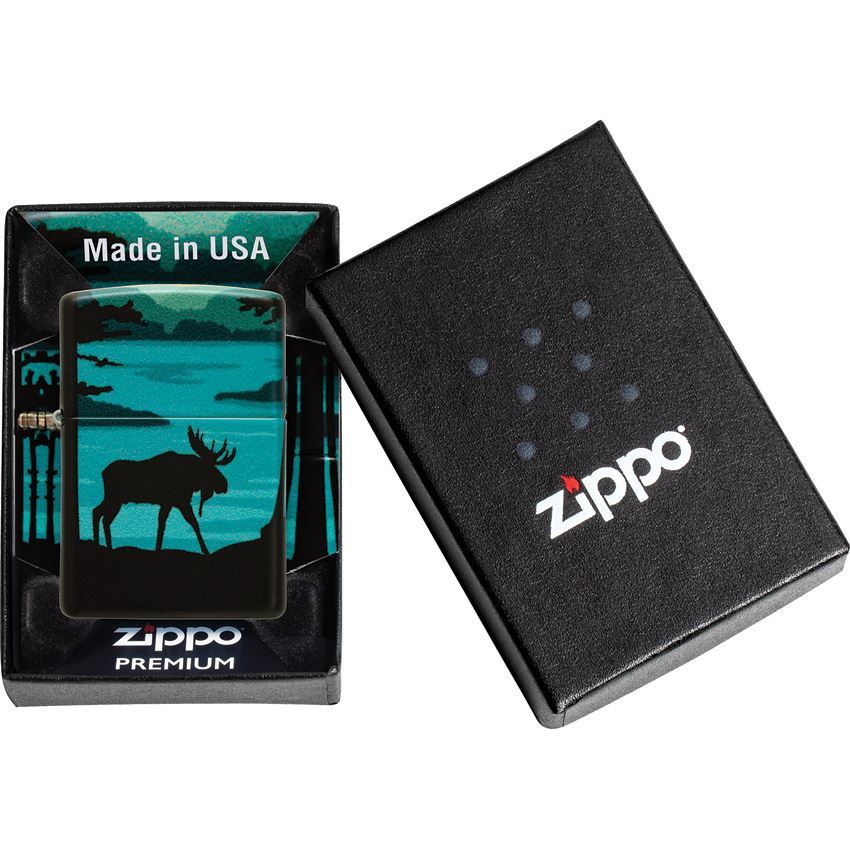 Zippo 70149 Moose Landscape Lighter