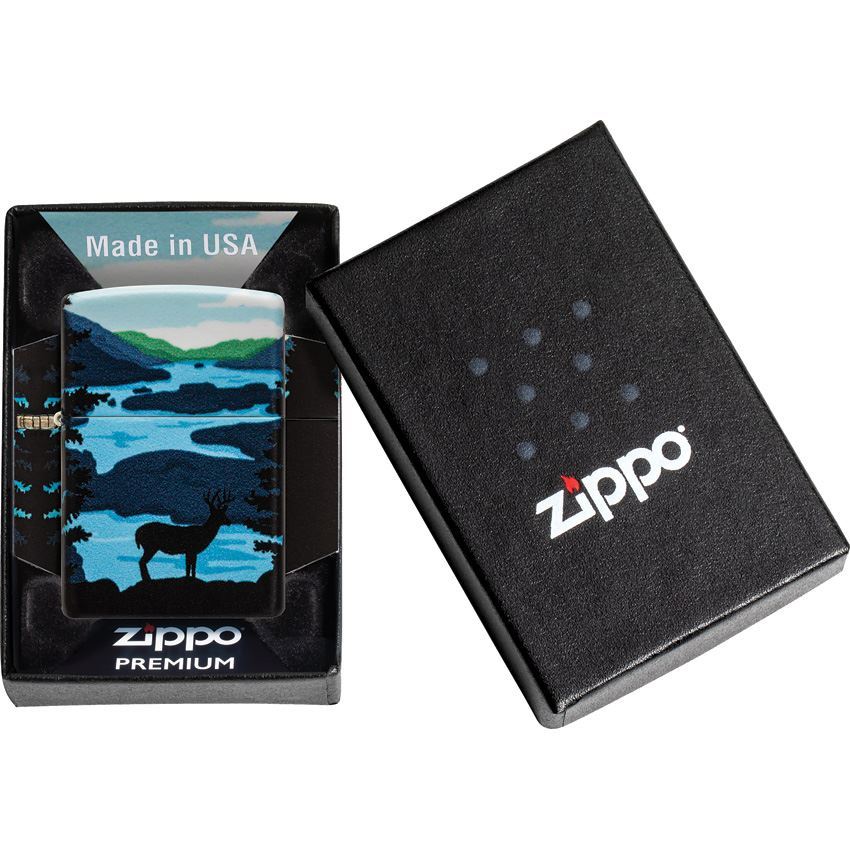 Zippo 70151 Deer Landscape Lighter