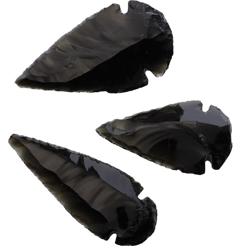 Arrowhead 06L Black Obsidian Large Arrowheads