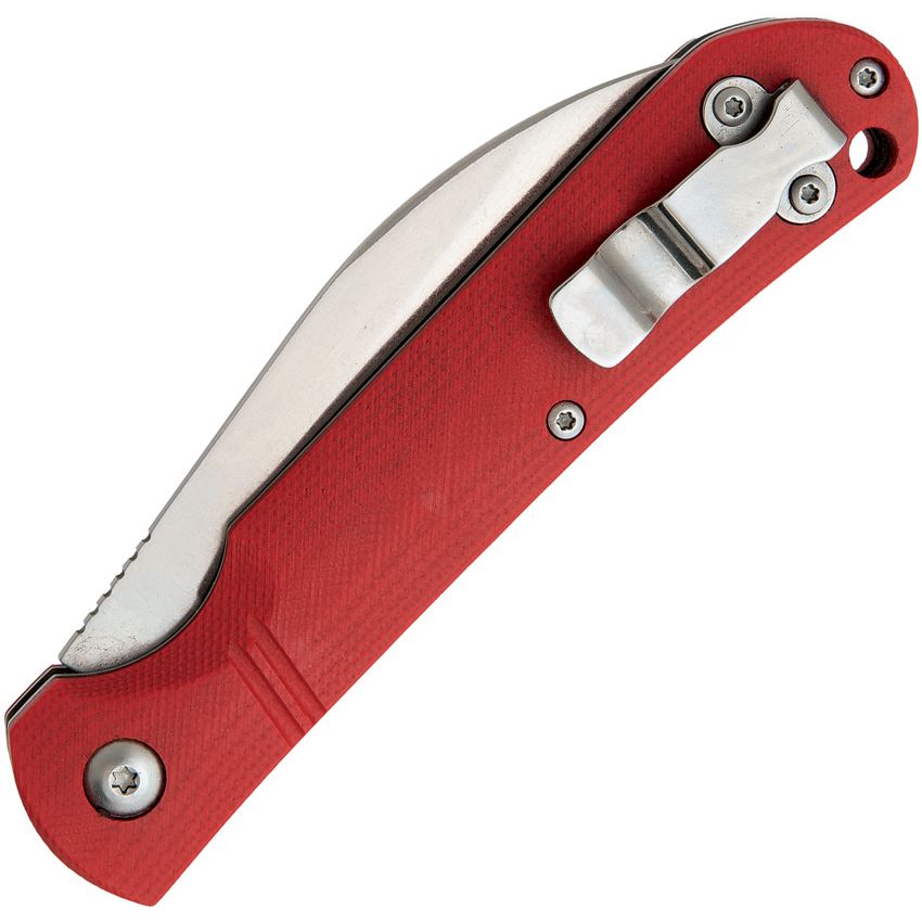 Bear & Son 484GR Wharncliffe Slip Joint Knife Red Handles