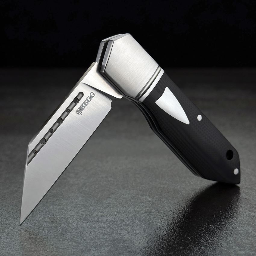 Begg 036 Bullet Train Slip Joint Knife Black Handles