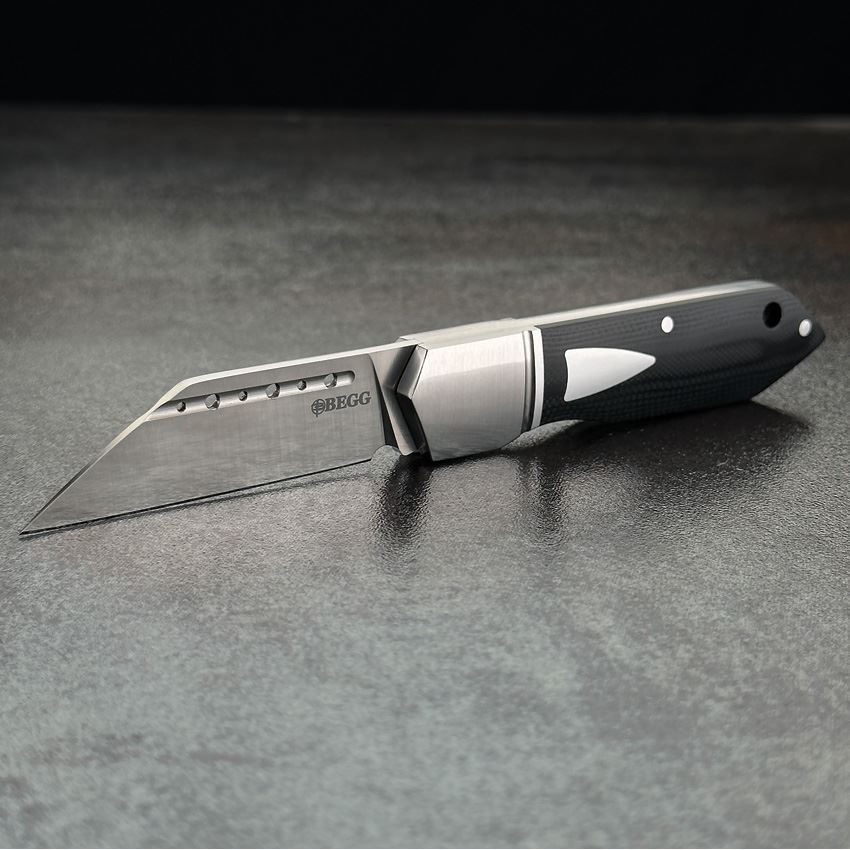 Begg 036 Bullet Train Slip Joint Knife Black Handles