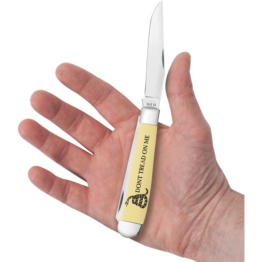 Case XX 06089 Trapper Knife Yellow Synthetic Handles