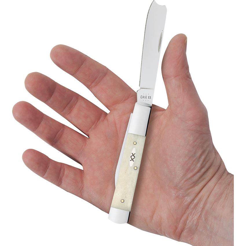 Case XX 13316 Razor Knife Natural Bone Handles