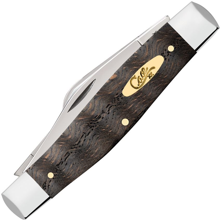 Case XX 14004 Stockman Knife Black Curly Oak Handles