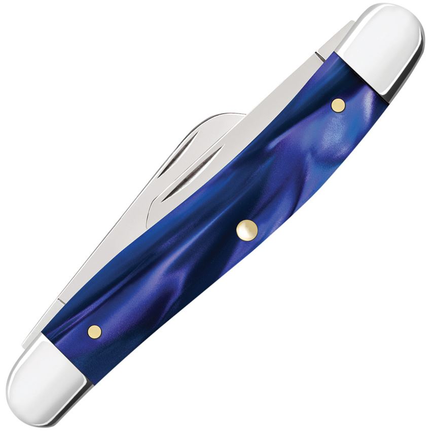 Case XX 23448 Stockman Knife Blue Pearl Kirinite Handles