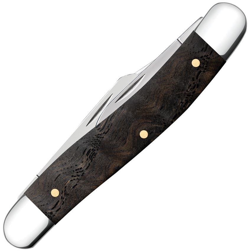 Case XX 14001 Stockman Knife Black Curly Oak Handles