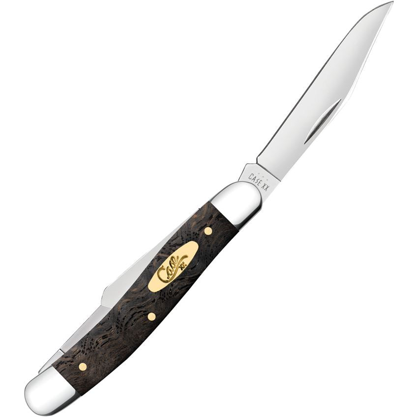 Case XX 14001 Stockman Knife Black Curly Oak Handles