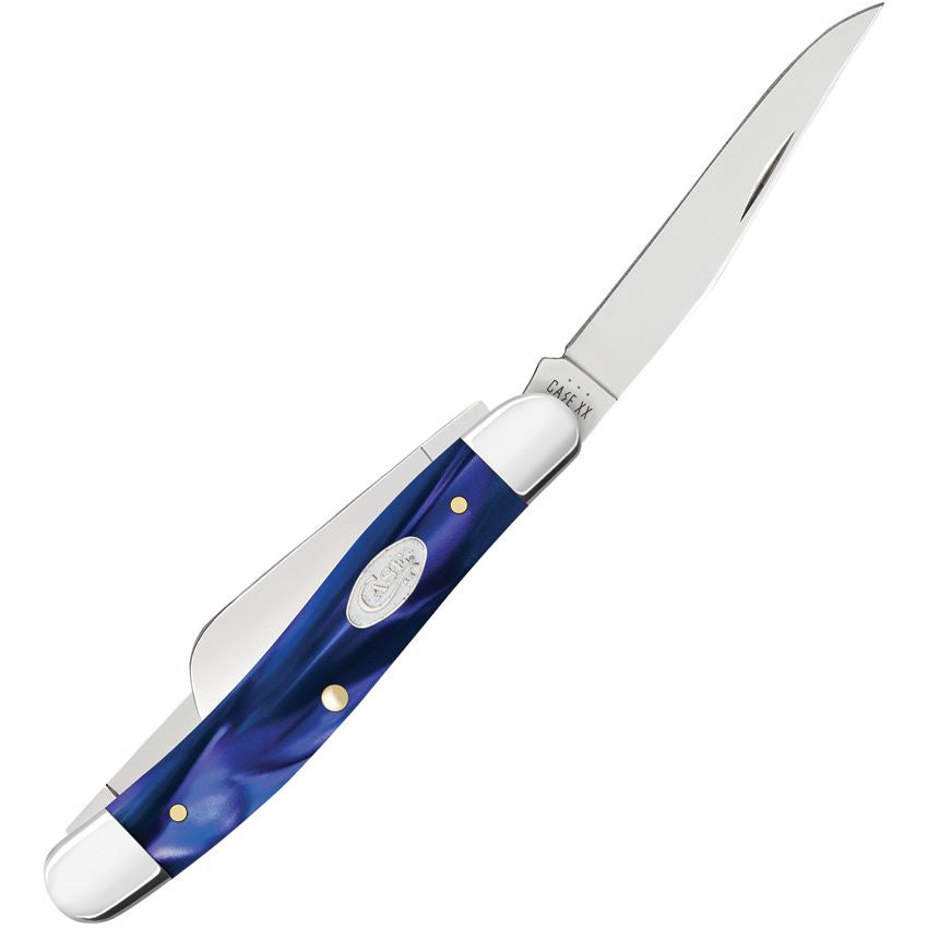 Case XX 23448 Stockman Knife Blue Pearl Kirinite Handles