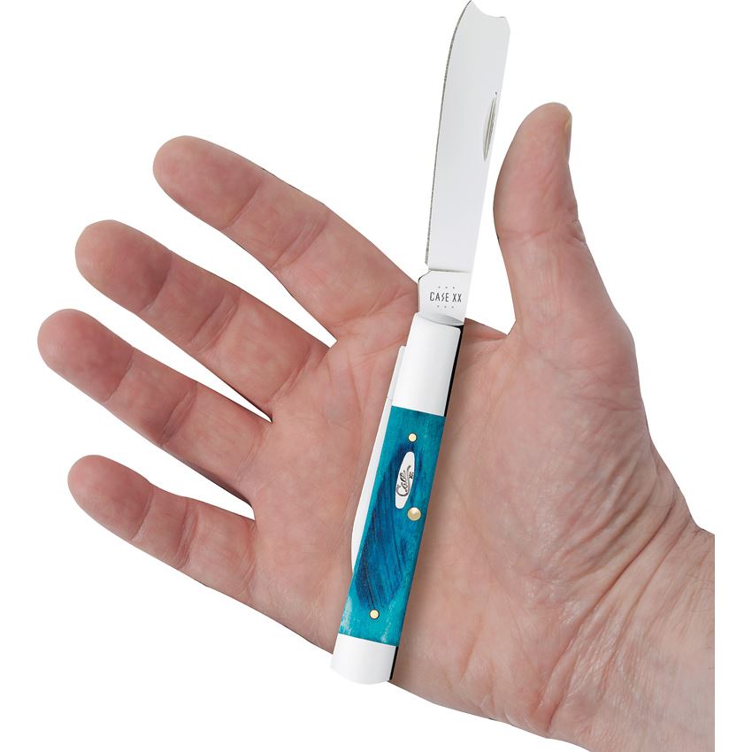 Case XX 25583 Razor Knife Caribbean Blue Handles