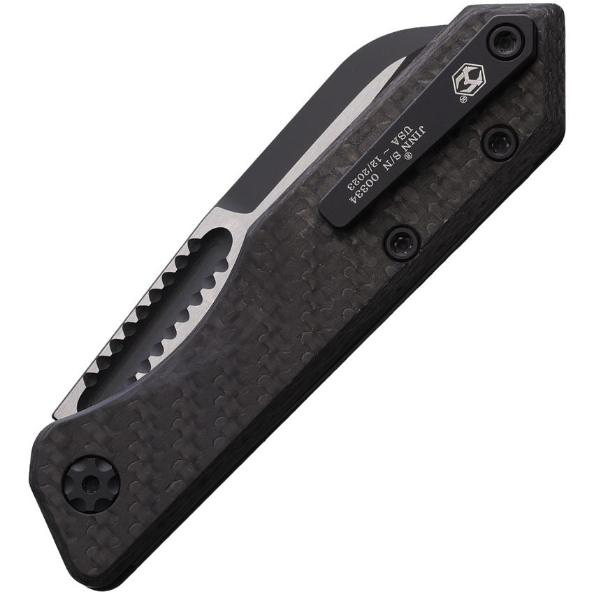 Heretic 01310ACF Jinn Two Toned Slip Joint Knife Carbon Fiber Handles