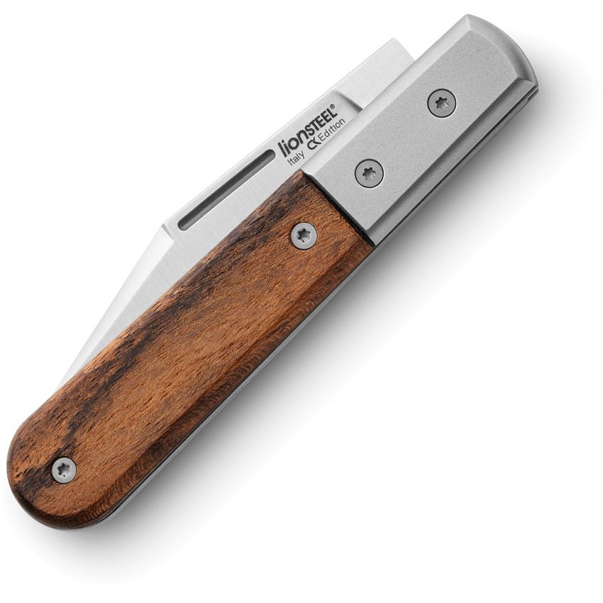 LionSTEEL CK0112ST Barlow Knife Shuffler Santos Wood Handles