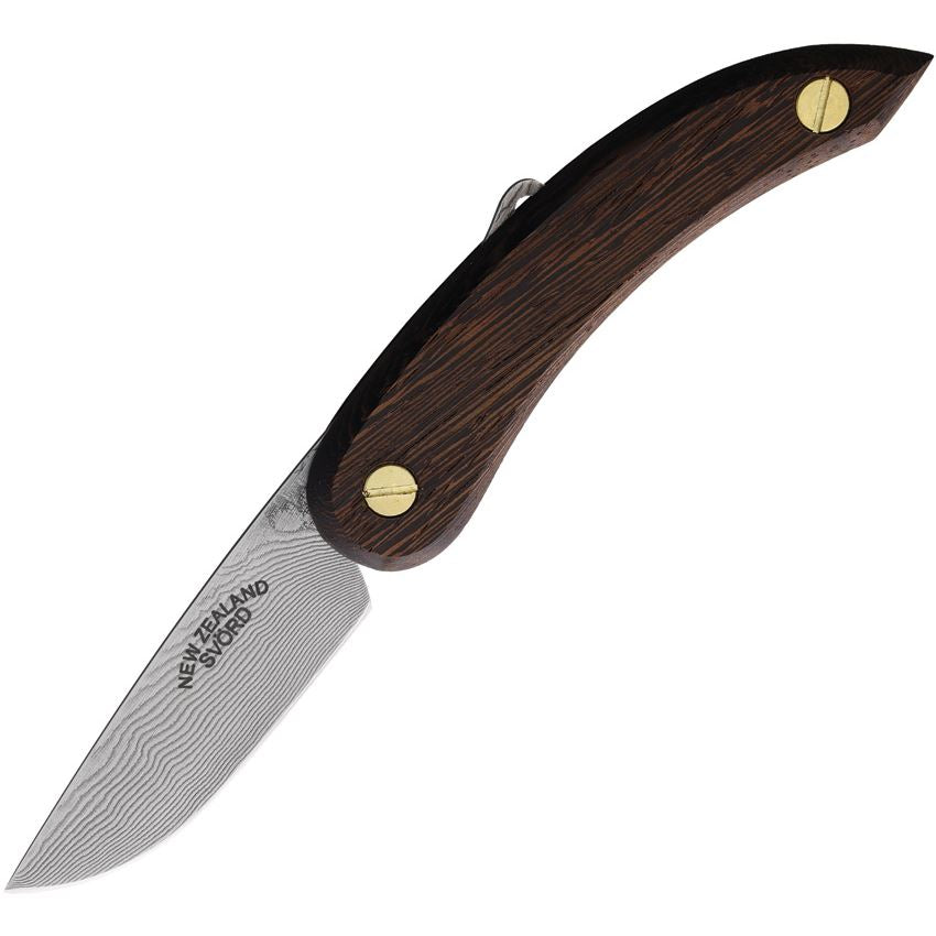 Svord PKDAMAX Damascus Peanut Knife Wood Handles