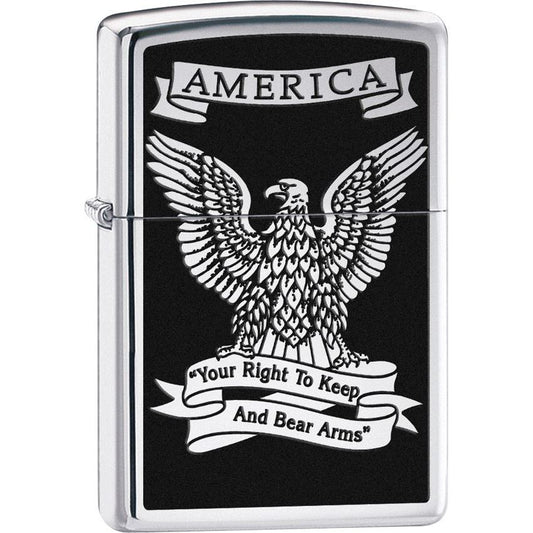 Zippo 28290 Zippo Eagle High Polish with Chrome Finish