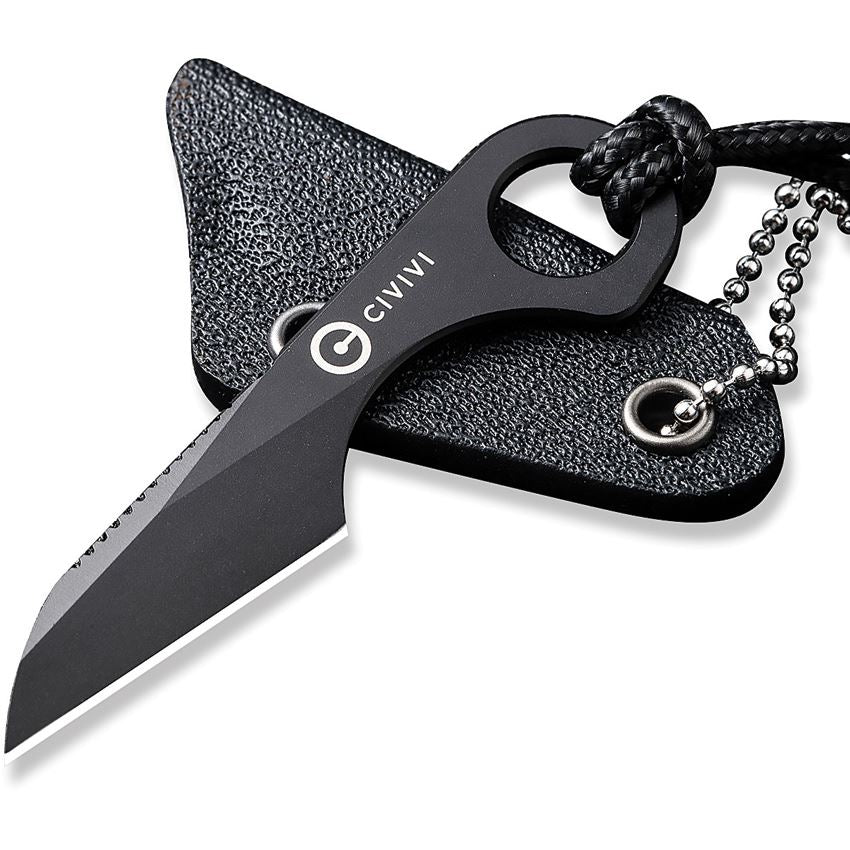 Civivi 230041 Gramis Black Stonewash Neck Knife