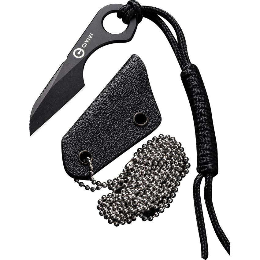 Civivi 230041 Gramis Black Stonewash Neck Knife