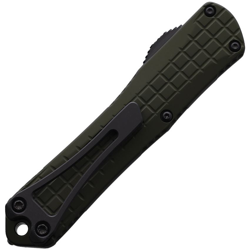 Heretic 024F10AGRN Auto Manticore S Two Tone OTF Knife OD Green Handles