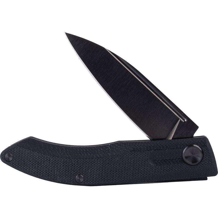 Real Steel 7041Z1 Stella Lux Black Slip Joint Knife Black Handles