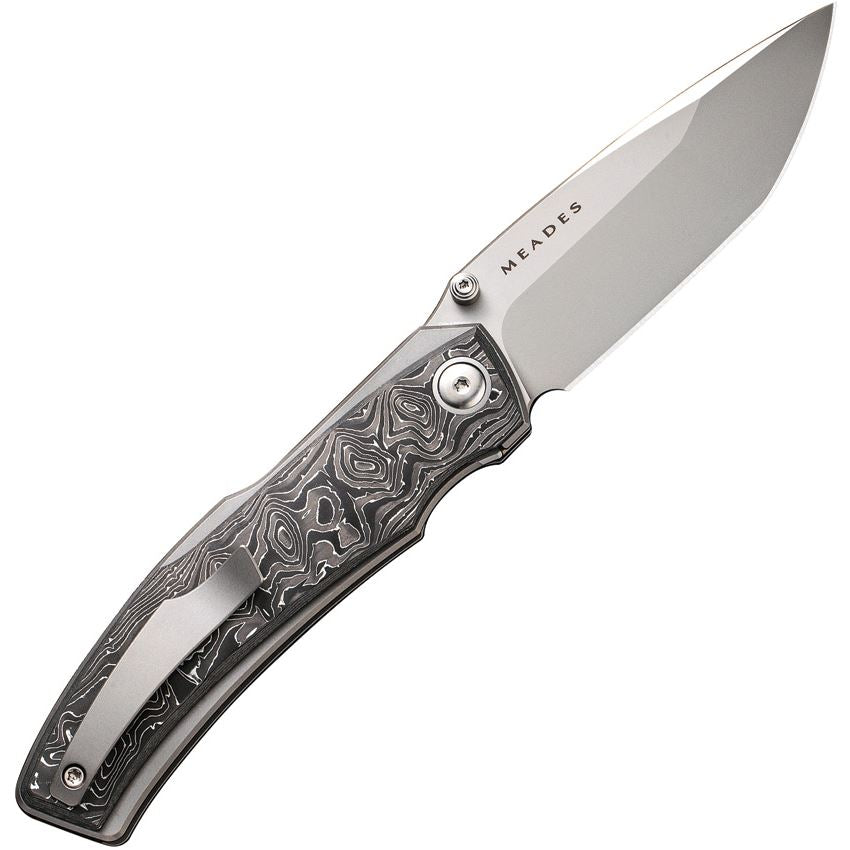 WE 230673 Swordfin Tanto Linerlock Knife Gray Titamium/Carbon Fiber Handles