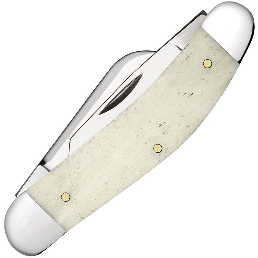 Case XX 10767 Sowbelly Knife Natural Bone Flag Handles