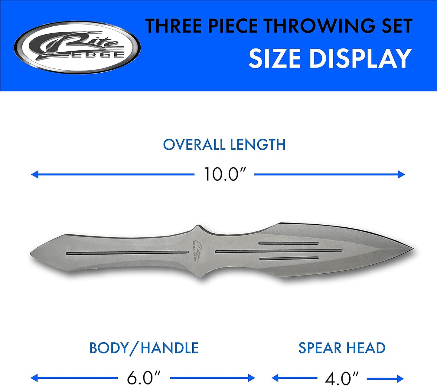 Professional 3 Piece Throwing Knife Set with Nylon Sheath